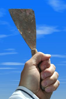Free Spatula In Hand Stock Photography - 3319022