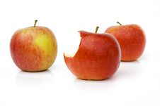 Three Red Apple Stock Photos Three Red Apple Stock Photos
