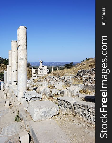 Ruins of ancient town of Ephesus, Turkey. Ruins of ancient town of Ephesus, Turkey