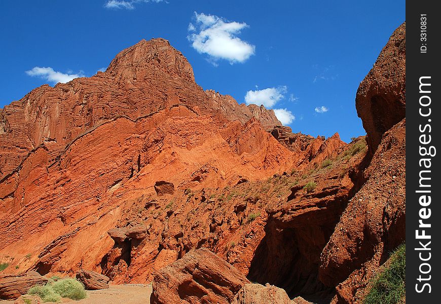 TianShang Canyon, Xinjiang, China. A special landformsã€‚. TianShang Canyon, Xinjiang, China. A special landformsã€‚