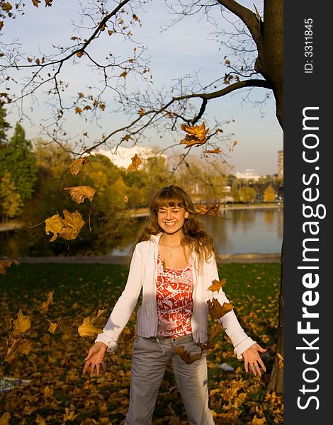 I have photographed this girl in Moscow to a garden. I have photographed this girl in Moscow to a garden