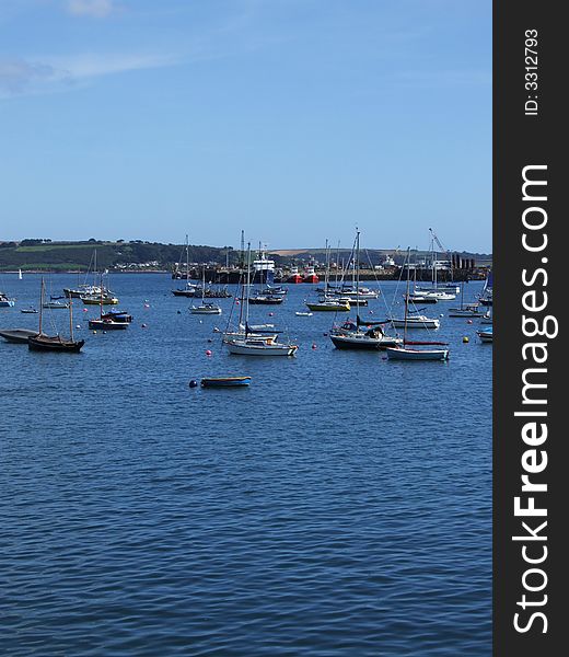 View of Falmouth Harbour, Cornwall, England