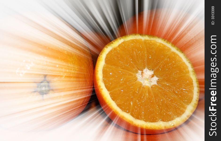An illustrated image of orange