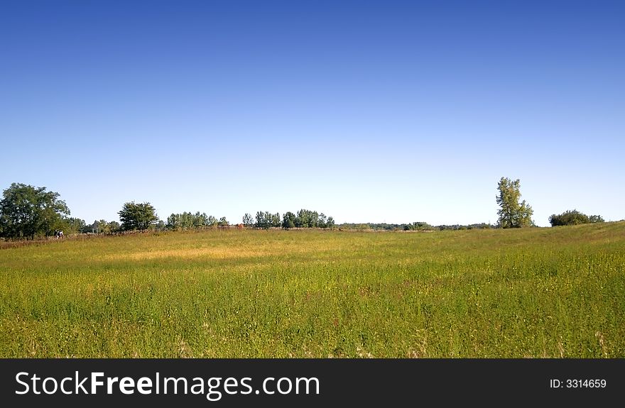 Typical farm scene in Michigan's country side