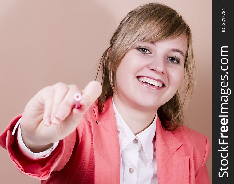 Attractive Young Businesswoman