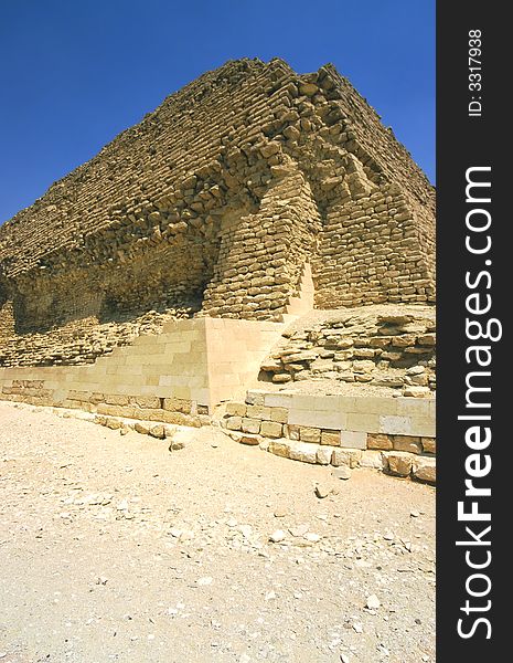 World famous step pyramid of Djoser, Saqqara, Egypt. World famous step pyramid of Djoser, Saqqara, Egypt