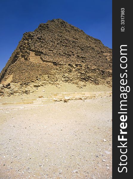 World famous step pyramid of Djoser, Saqqara, Egypt. World famous step pyramid of Djoser, Saqqara, Egypt