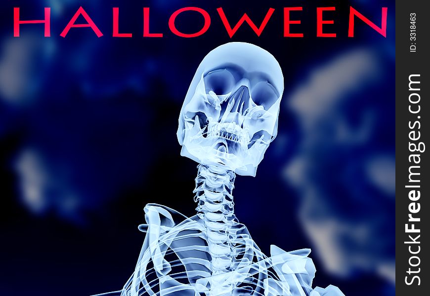 An image of an xray of a skeleton, a good Halloween or possible medical based image. An image of an xray of a skeleton, a good Halloween or possible medical based image.
