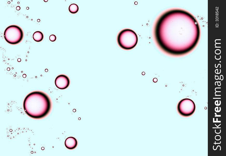 Fractal image of bubbles.Background.