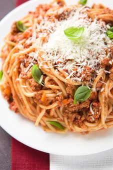 Spaghetti Bolognese Royalty Free Stock Images