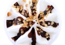 Ice Cream With Chocolate Topic And Nuts. Stock Photography Ice Cream With Chocolate Topic And Nuts. Stock Photography