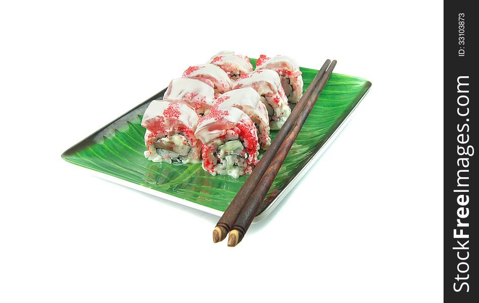 Rolls On A Plate With Sticks