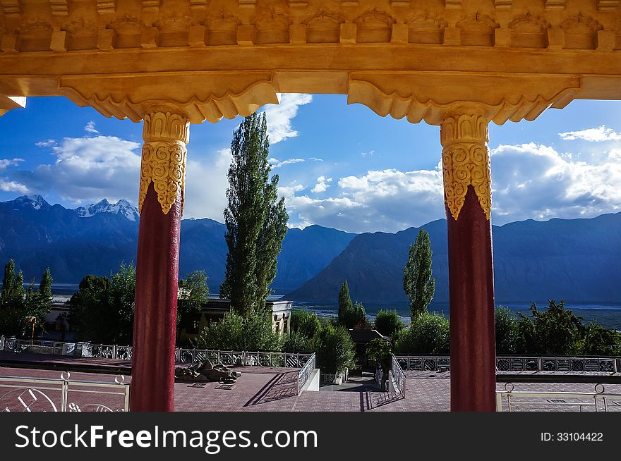 Scenery in Panamik, Ladakh.