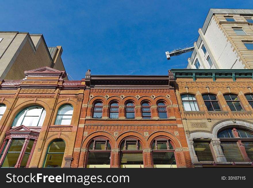 Old office buildings on the Sparks Street Mall in Ottawa, Ontario, Canada. Old office buildings on the Sparks Street Mall in Ottawa, Ontario, Canada.