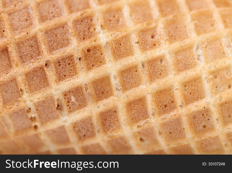 Closeup of wafer background texture. Macro. Background.