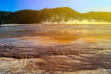 View At Geyser Lake Royalty Free Stock Photography View At Geyser Lake Royalty Free Stock Photography