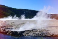 View At Geyser Lake. Royalty Free Stock Photography View At Geyser Lake. Royalty Free Stock Photography