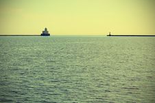 Lighthouse On Lake Michigan Stock Photos Lighthouse On Lake Michigan Stock Photos