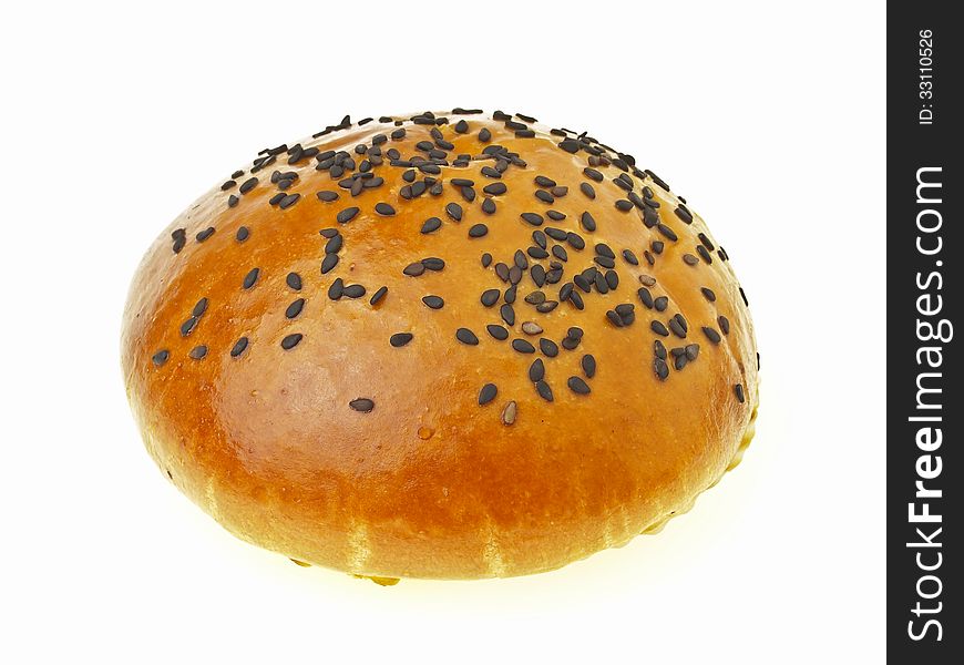 Red Bean Bun On White