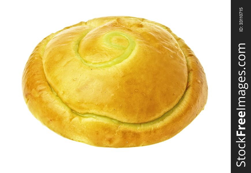 Isolation image of thai custard filled bun