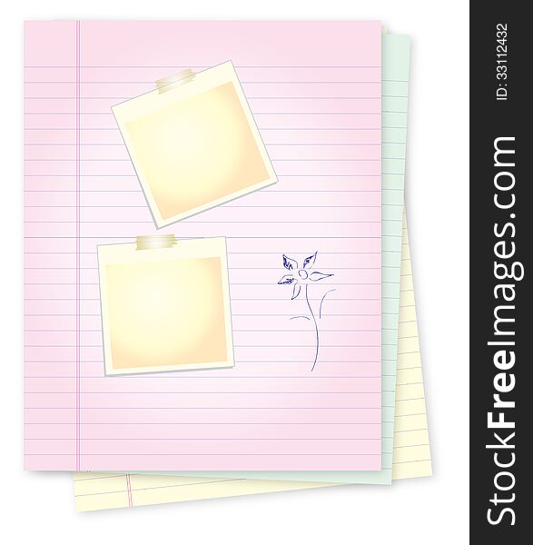 Notepad with for message writting