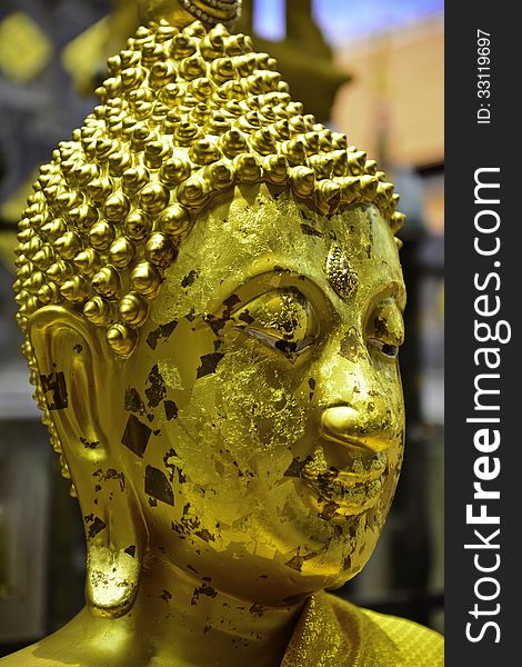 Golden Buddha Head