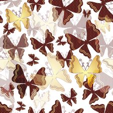 Seamless Pattern With Butterflies Royalty Free Stock Photos Seamless Pattern With Butterflies Royalty Free Stock Photos