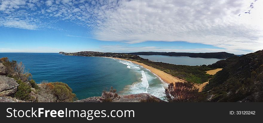 Palm beach australia panoramatic picture