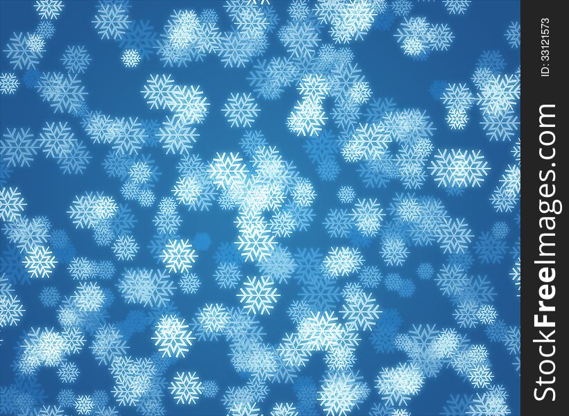 White snowflake on blue background. White snowflake on blue background