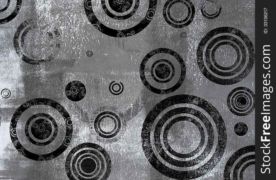 Abstract scrtached Circle grunge background