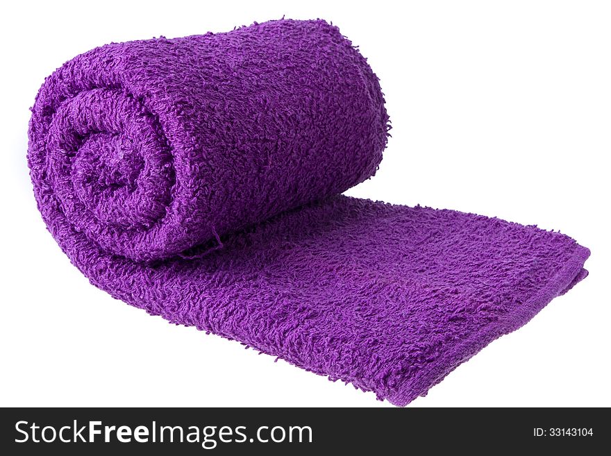 Purple towel as a background for your message