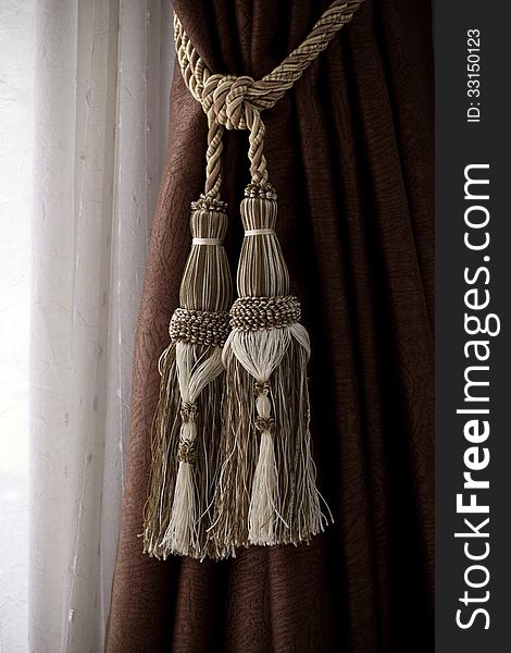 Curtain and rope