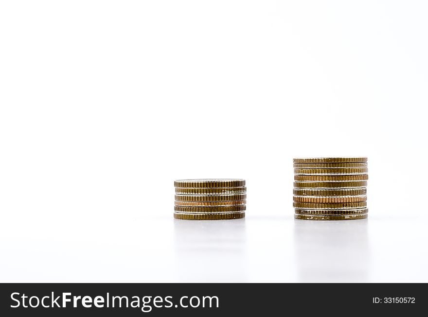 Coin isolated on white background