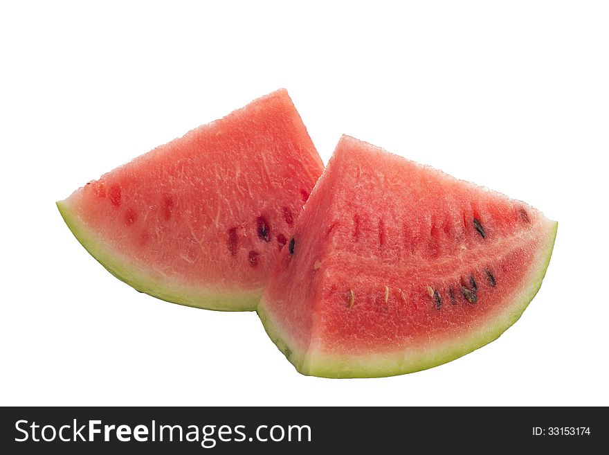 Watermelon isolated on white background. Watermelon isolated on white background.