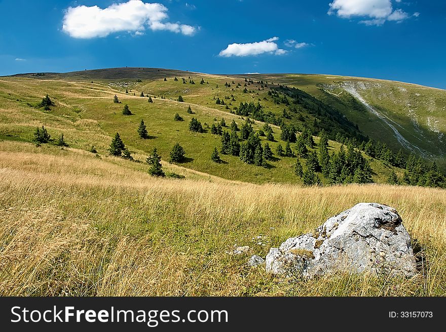 View of the Slovak mountains