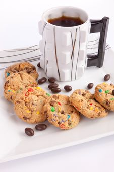 Tea With Cookies And Chocolate Royalty Free Stock Photos Tea With Cookies And Chocolate Royalty Free Stock Photos