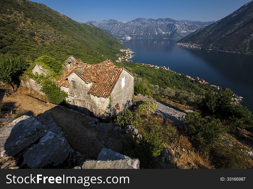 Panorama Kotor bay