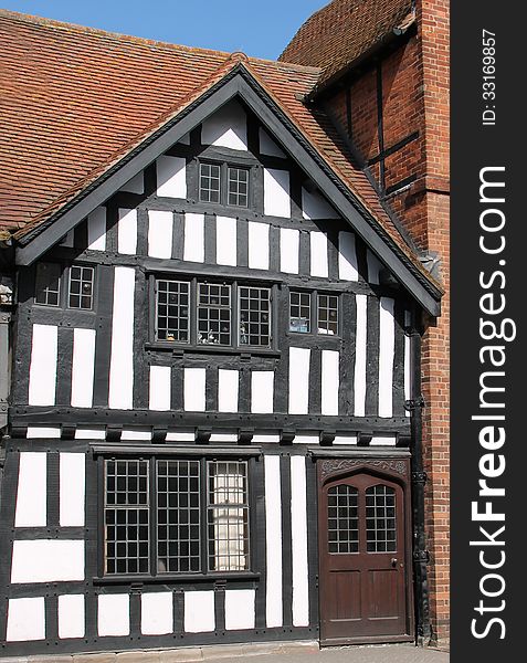 A Traditional Black and White Timber Framed Building.