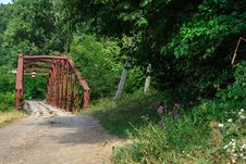 Rusty Abandoned Bridge Royalty Free Stock Photography Rusty Abandoned Bridge Royalty Free Stock Photography