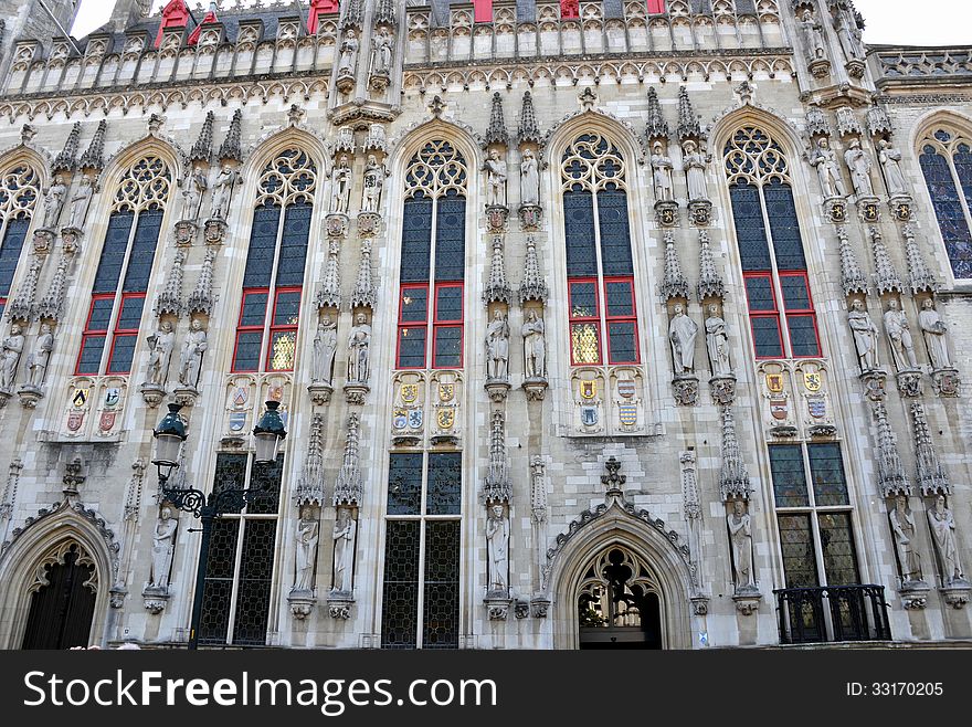 An historical building in Bruges. An historical building in Bruges.