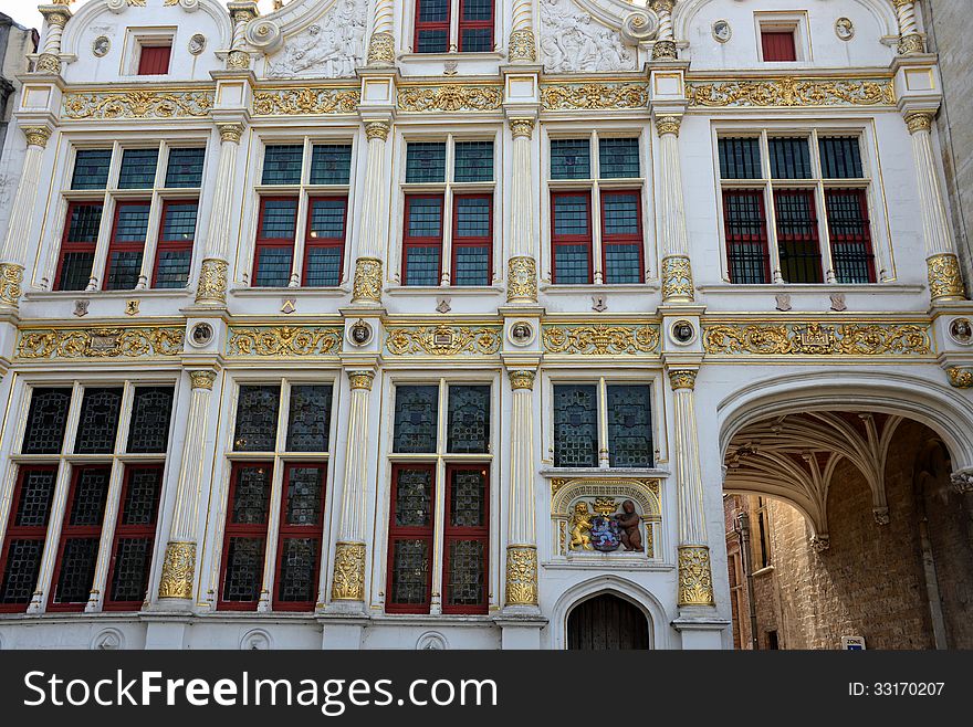 An historical building in Bruges. An historical building in Bruges.