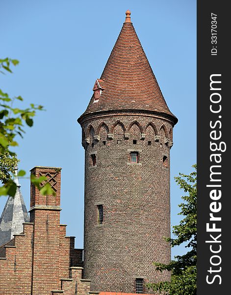 A round tower at Bruges