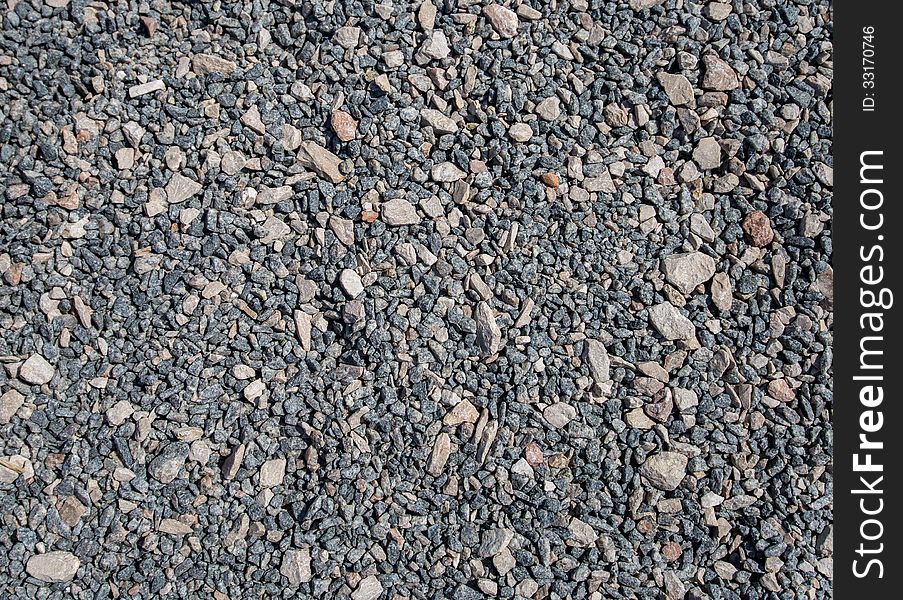 Texture of grey granite crumb