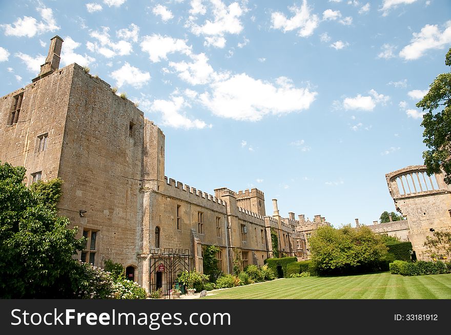 Sudeley castle at winchcombe in Gloucestershire in england. Sudeley castle at winchcombe in Gloucestershire in england