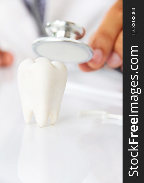 Concept image of dental background. Concept image of dental background