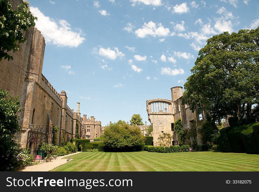 Sudeley castle at winchcombe in Gloucestershire in england. Sudeley castle at winchcombe in Gloucestershire in england