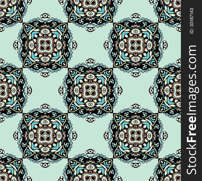 Seamless pattern background tiled design