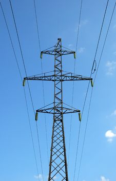 High-voltage Column Royalty Free Stock Image High-voltage Column Royalty Free Stock Image