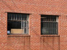 Bricks And Old Windows Royalty Free Stock Photo Bricks And Old Windows Royalty Free Stock Photo
