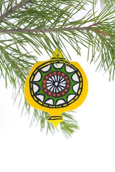 Hand Painted Wood Christmas Or Stock Image Hand Painted Wood Christmas Or Stock Image